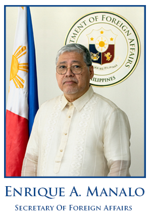 Secretary of Foreign Affairs Enrique A. Manalo