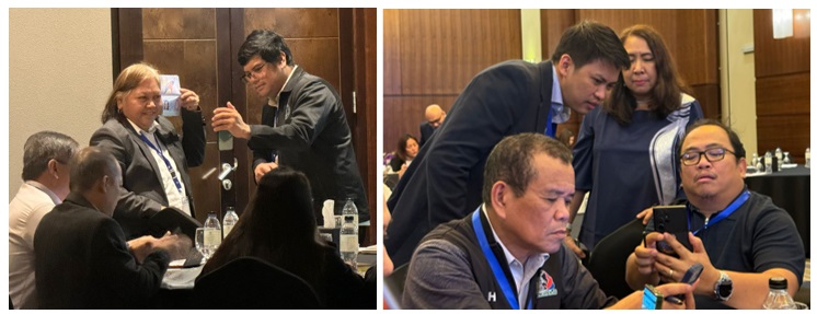 Participants actively participated during the actual demonstration of the online/ digital voter pre-enrolment and vote-testing processes of the new online voting system.