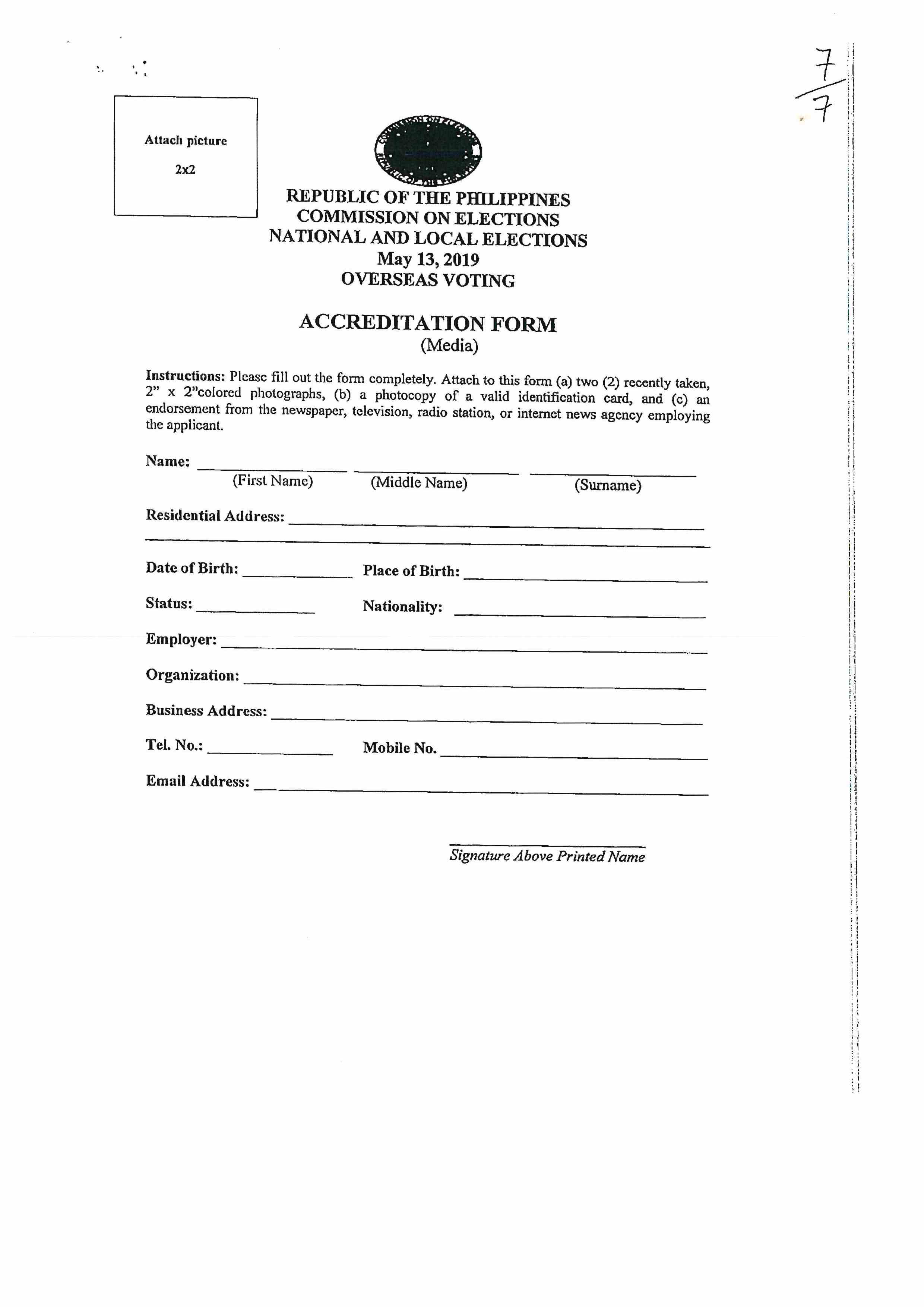 Announcement re Guidelines for Mass Media Accreditation for OVS Page 7