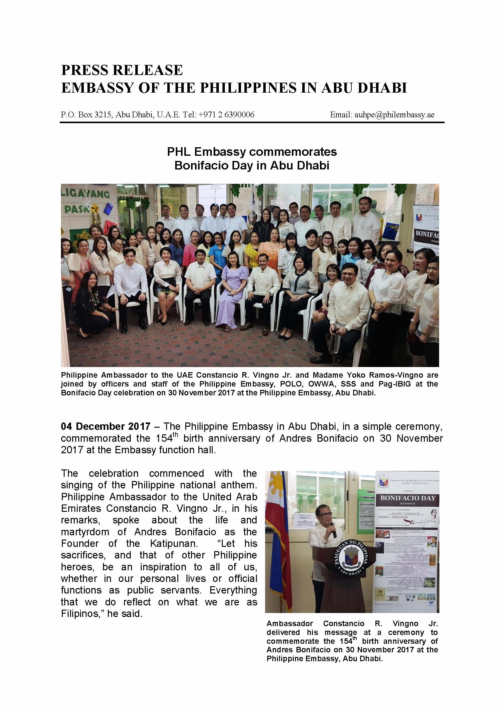 Press Release Bonifacio Day 171130 Page 1