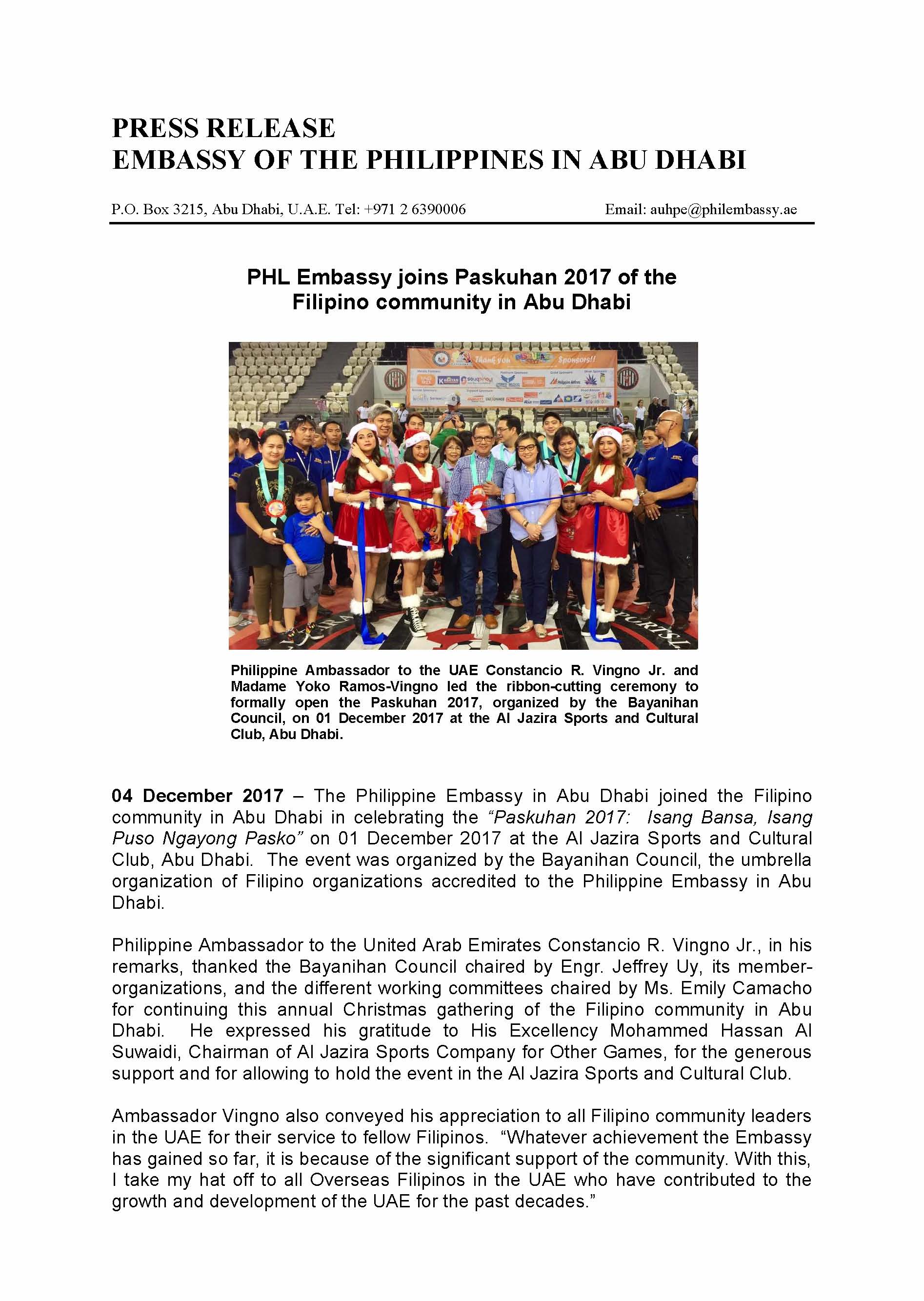 Press Release FilCom Paskuhan 171201 Page 1