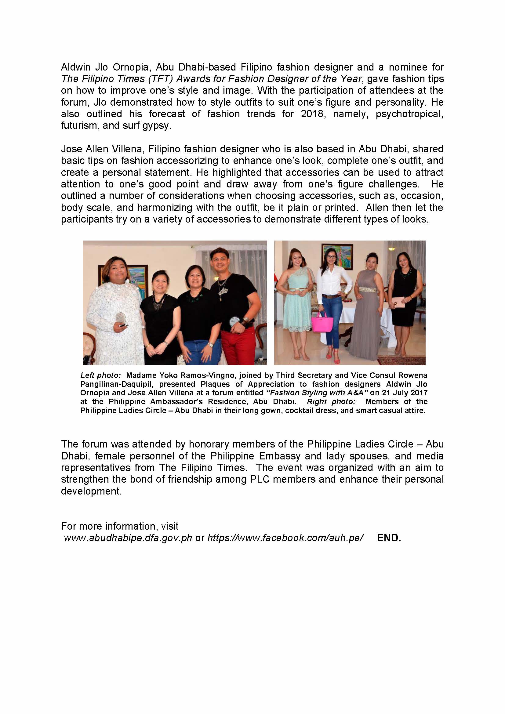 Press Release Fashion Styling with AA Page 2