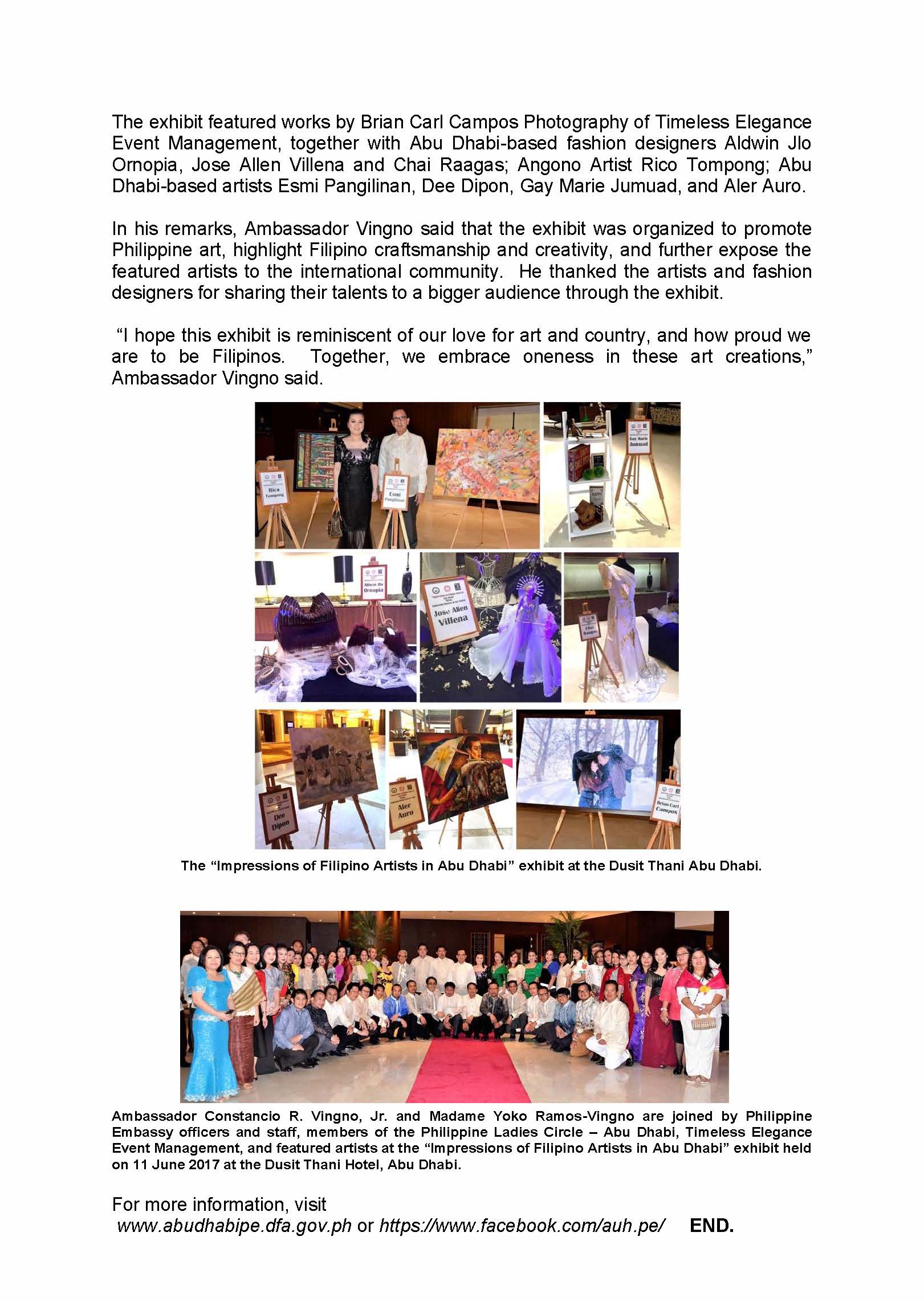 PR Exhibit Impressions of Fil Artists in Abu Dhabi 170611 Page 2
