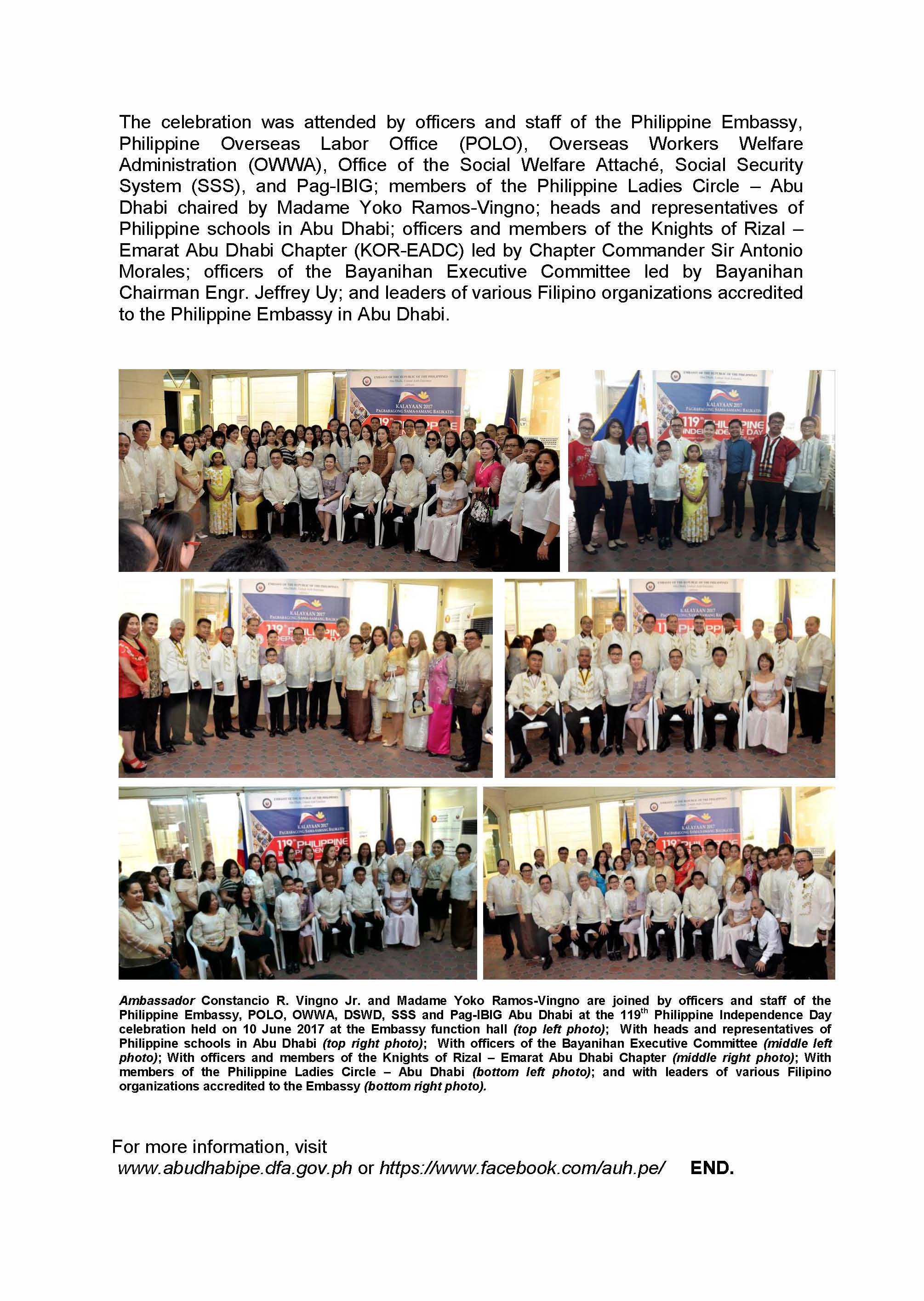 Press Release Araw ng Kalayaan 2017 Page 2