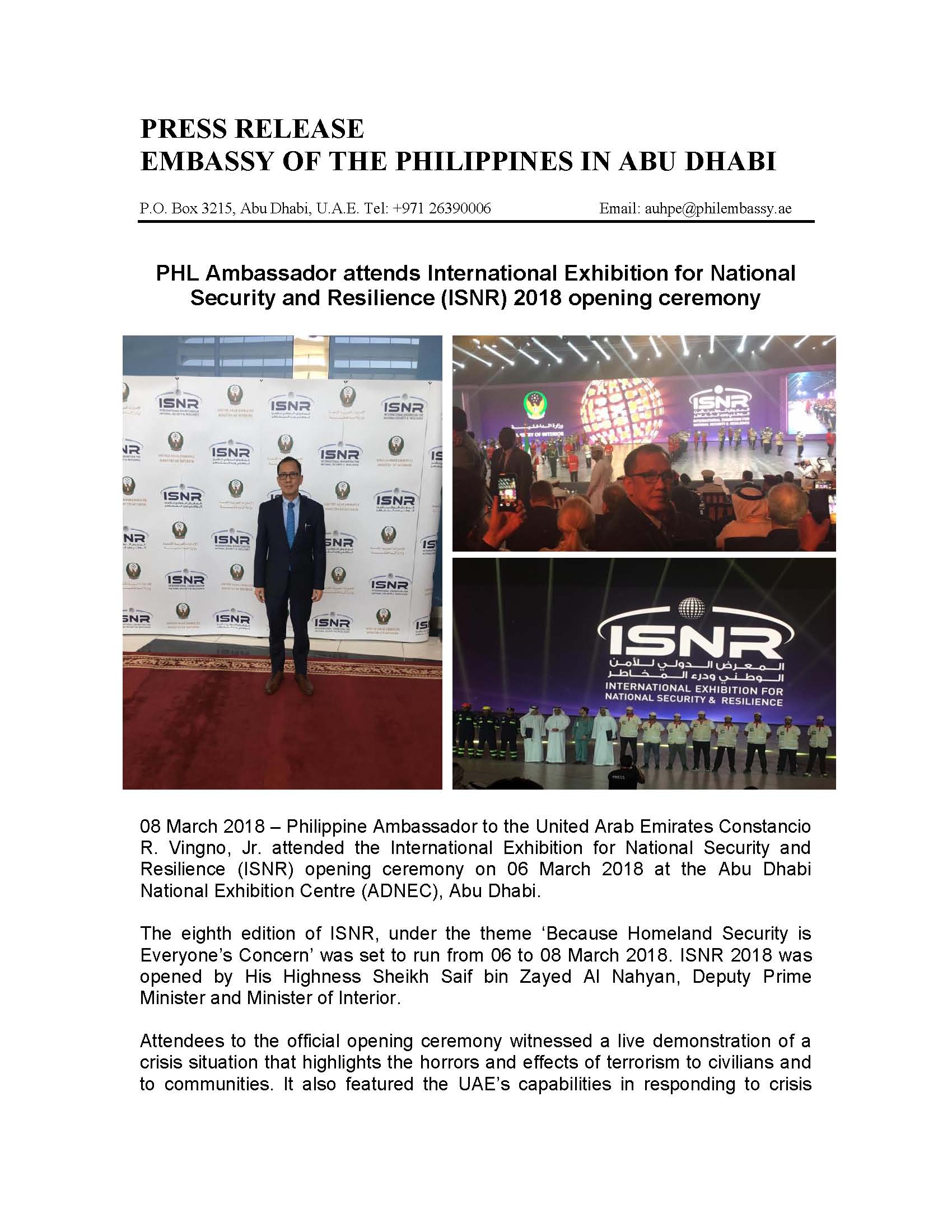 PR international exhibiton for national security and resilience Page 1
