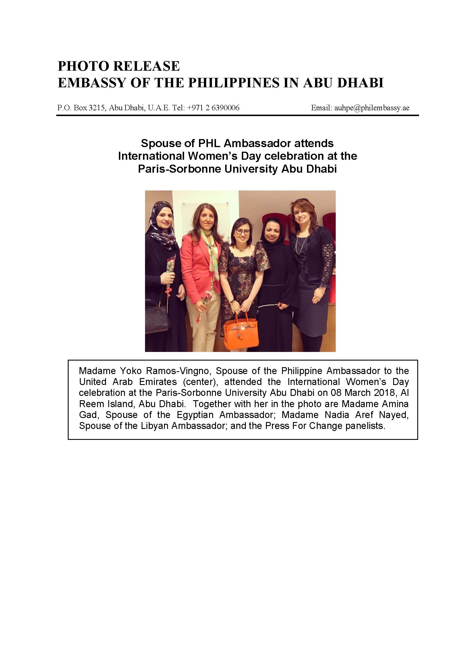 Photo Release MYRV attends IWM celebration at Sorbonne University 180308 1