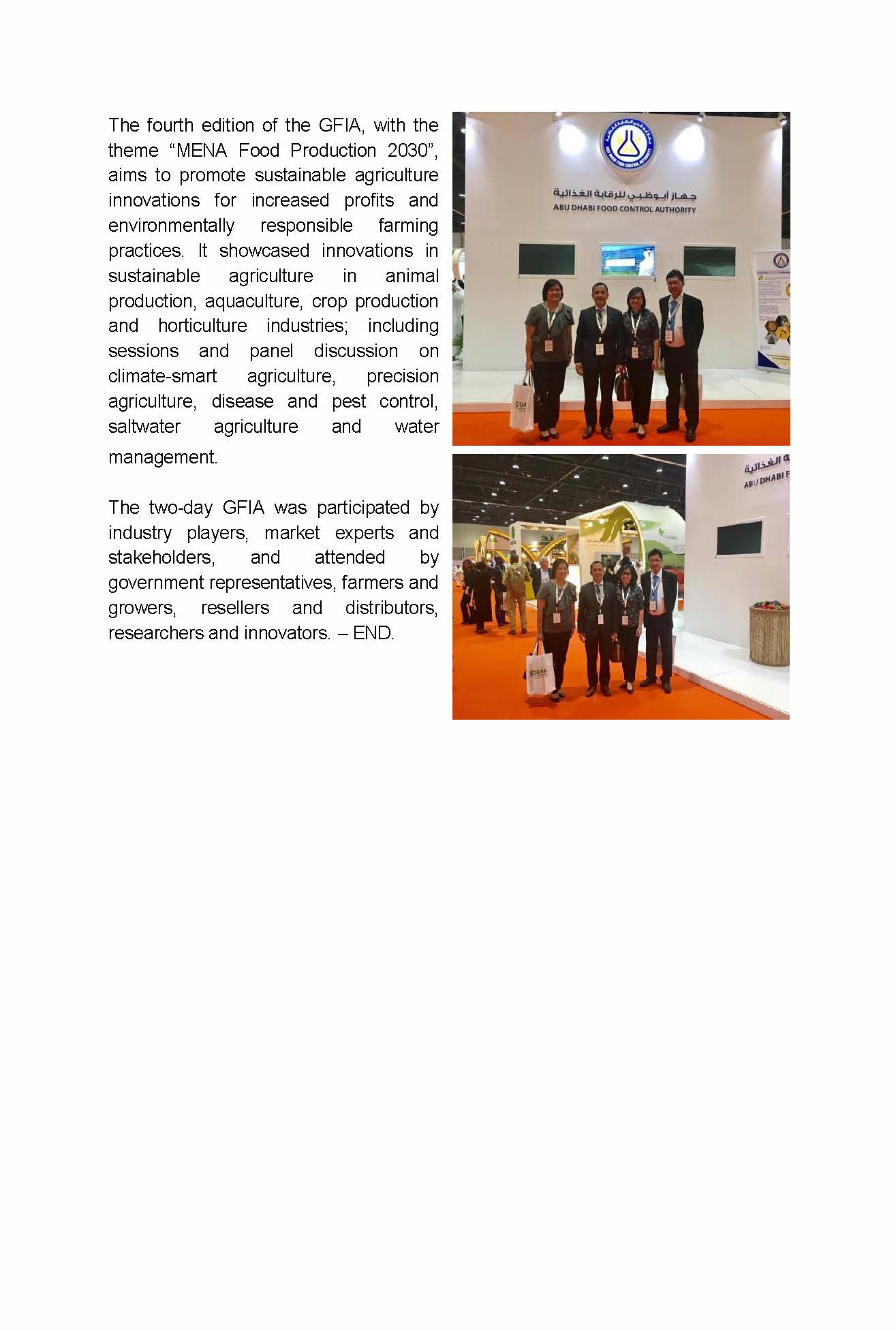 PR global forum for innovations in agriculture Page 2