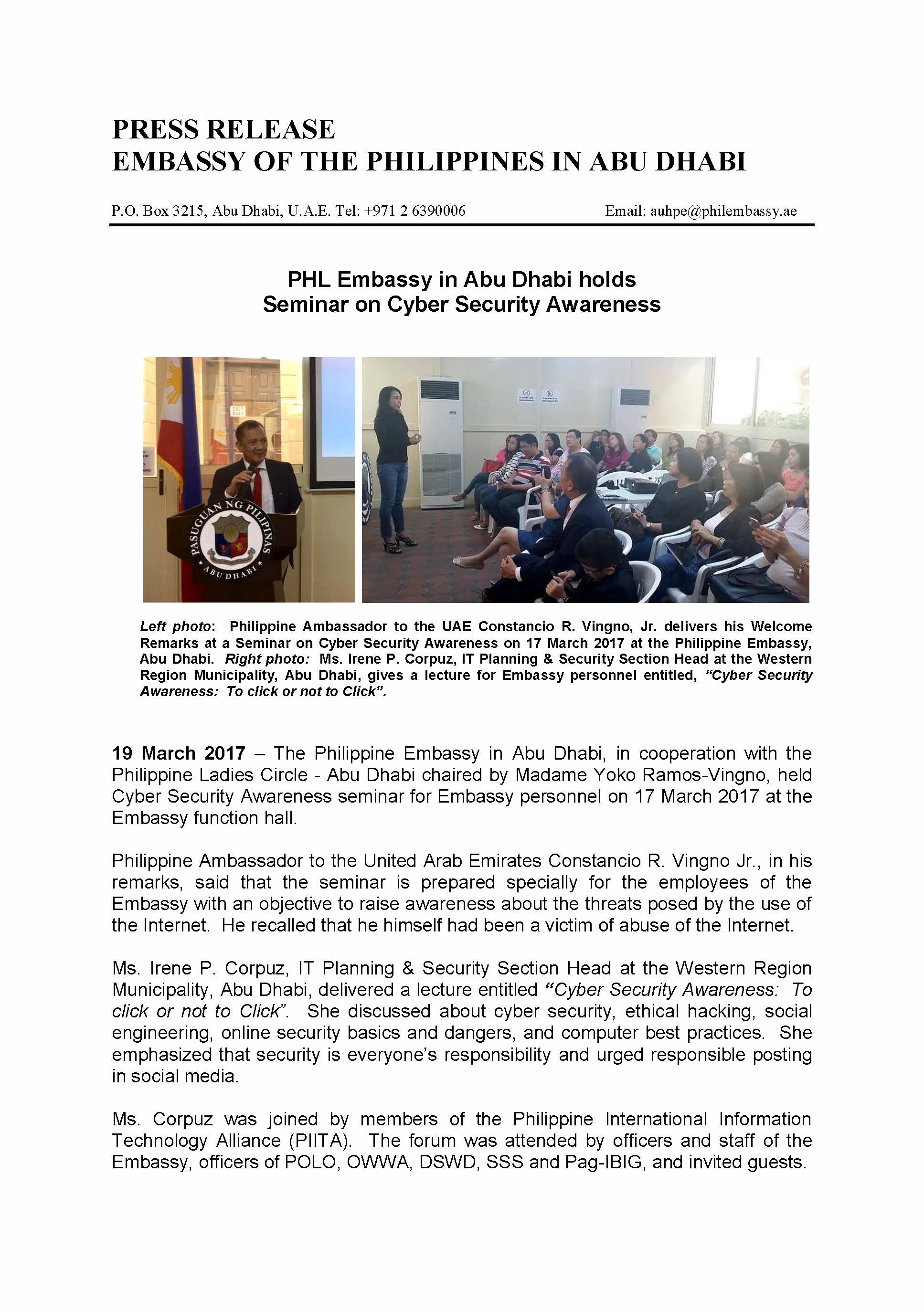 Press Release Cyber Security Awareness 170317 Page 1