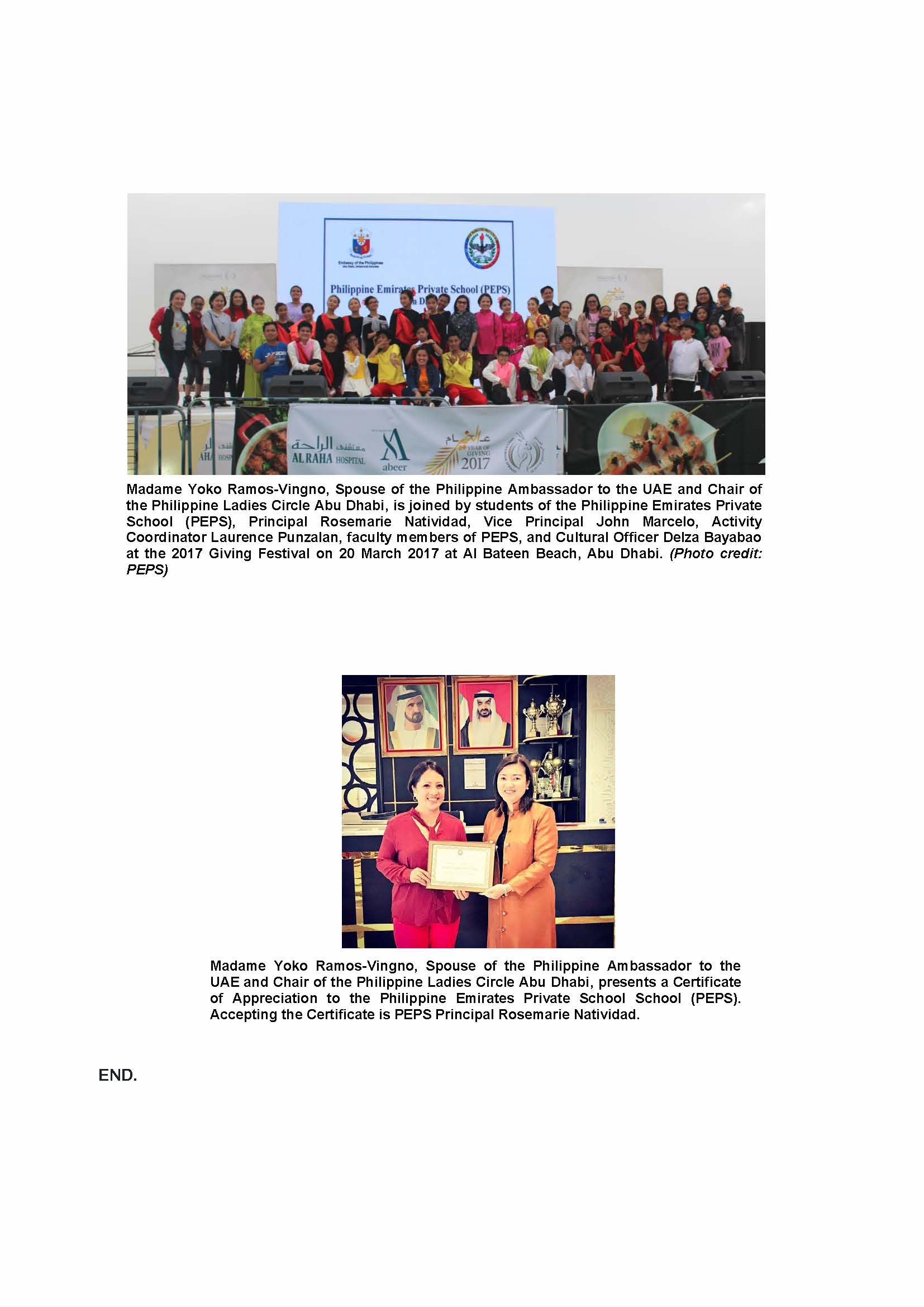 Press Release PEPS Abu Dhabi at GWU Festival 170320 2 Page 2