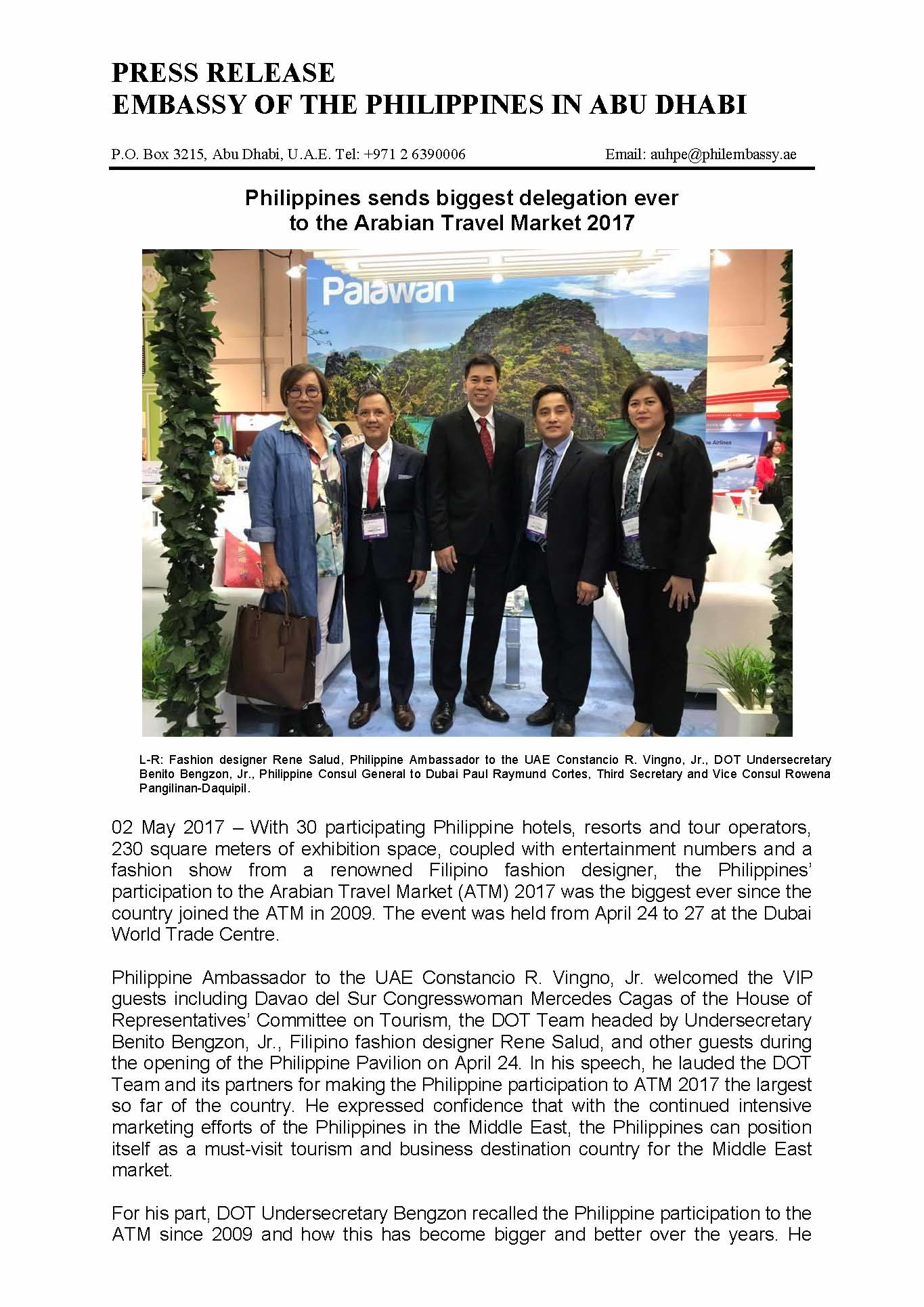 PR Arabian Travel Market 2017 Page 1