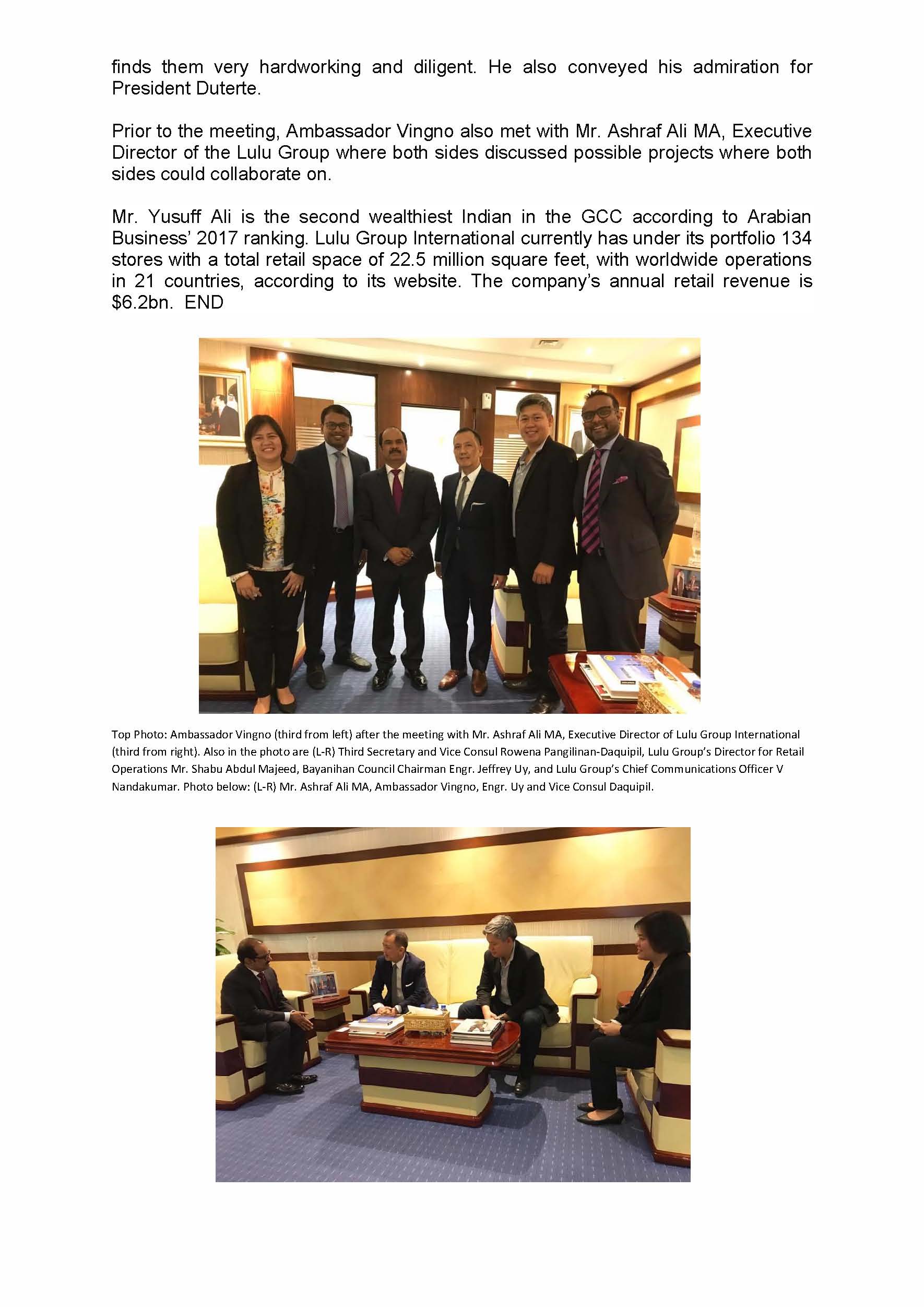 PR PHL Amba meets Top Indian Businessman in GCC 30April2017 1 Page 2