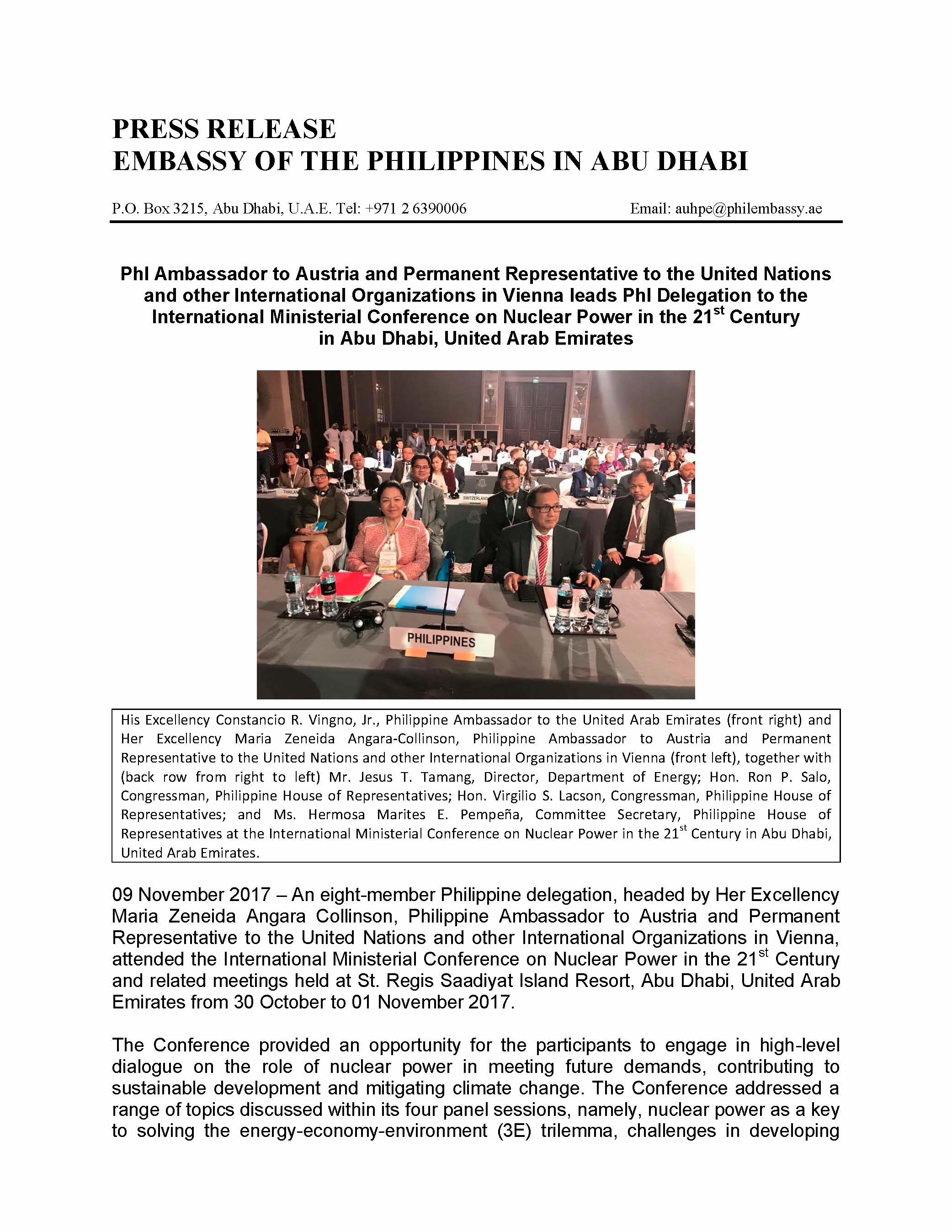 international ministerial conference in the 21st century Page 1