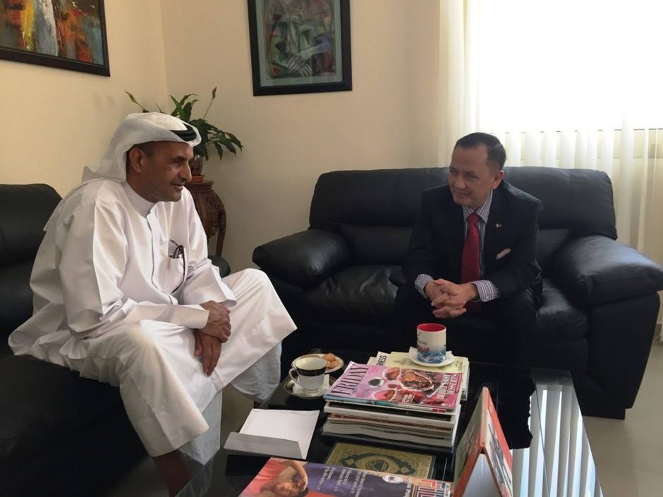 With UAE Ambassador Hamad Saeed Al Zaabi