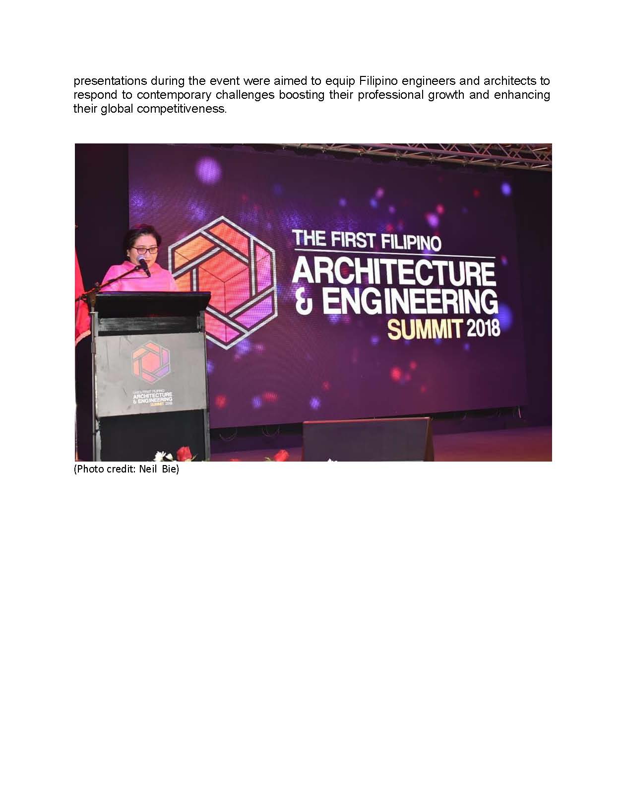 PRESS RELEASE Filipino architects and engineers in UAE gather 14Oct2018 Page 2